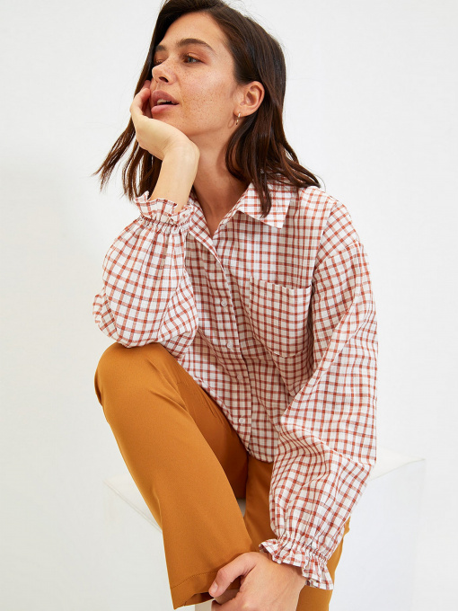 Сорочка повсякденна Trendyol модель TWOAW22GO0825/Mavi Фото