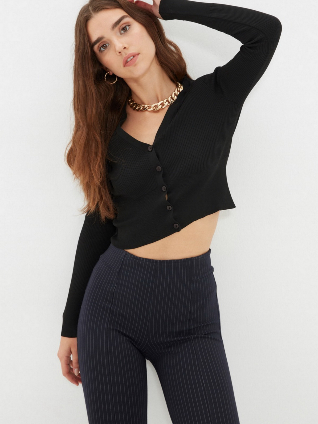 Кардиган Trendyol модель TWOAW22HI0386/Siyah Фото