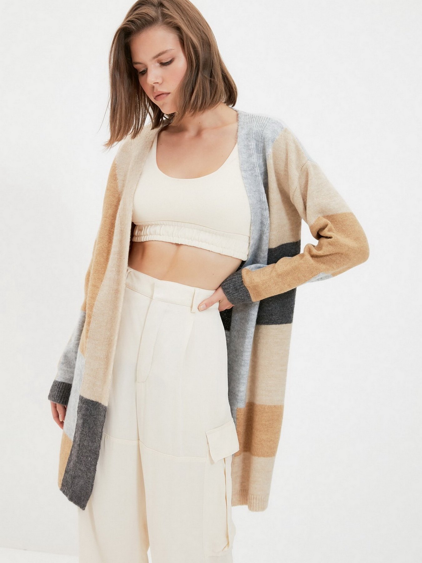 Кардиган Trendyol модель TWOAW22HI0507/Ekru Фото