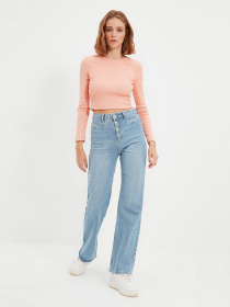 Прямі джинси Trendyol Wide Leg модель TWOAW22JE0688/Mavi Фото