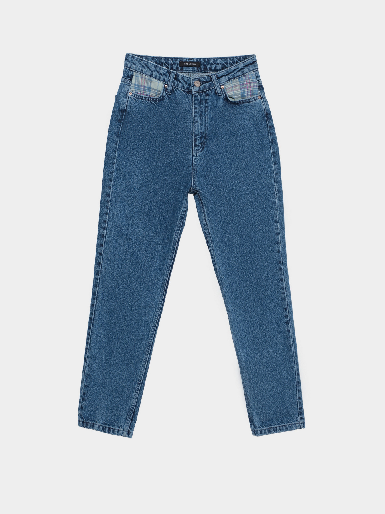 Джинси мом Trendyol Mom модель TWOAW22JE0972/Mavi Фото