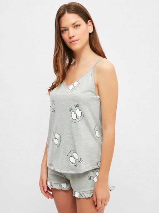 Пижама Trendyol модель THMSS21PT1065/Gri Фото