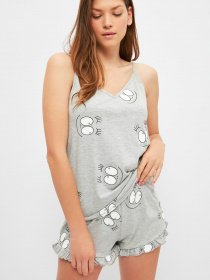 Пижама Trendyol модель THMSS21PT1065/Gri Фото