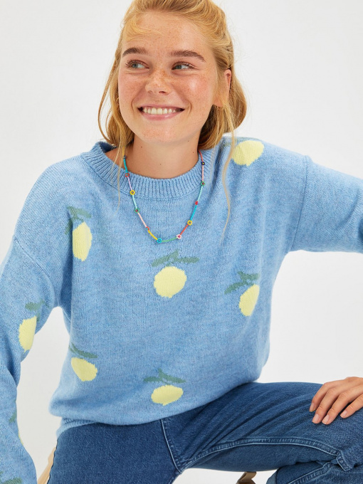 Свитер Trendyol модель TWOAW22KZ0528/Acik Mavi Фото