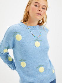 Светр Trendyol модель TWOAW22KZ0528/Acik Mavi Фото