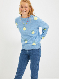 Светр Trendyol модель TWOAW22KZ0528/Acik Mavi Фото