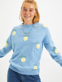 Светр Trendyol модель TWOAW22KZ0528/Acik Mavi Фото