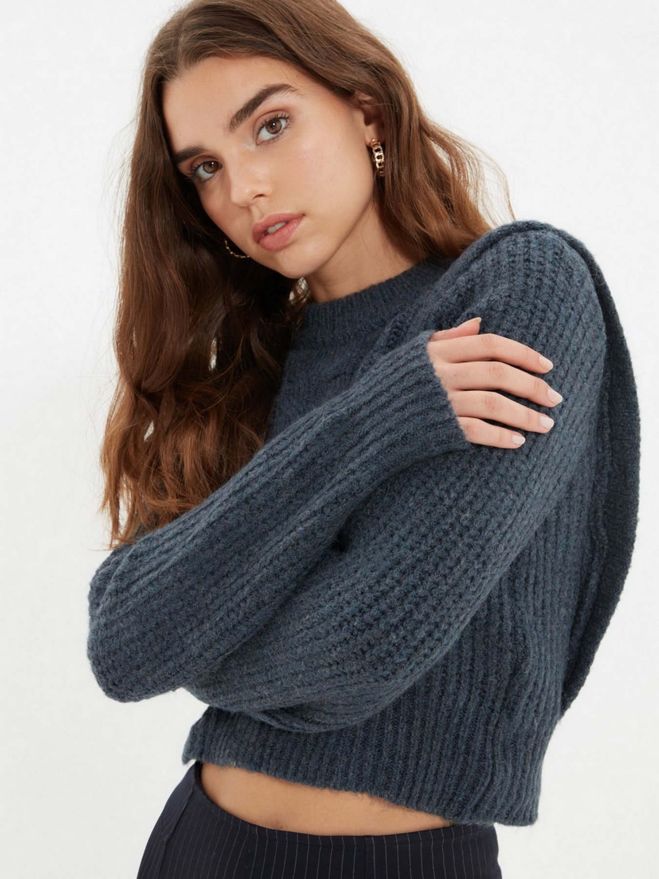 Светр Trendyol модель TWOAW22KZ0938/Indigo Фото