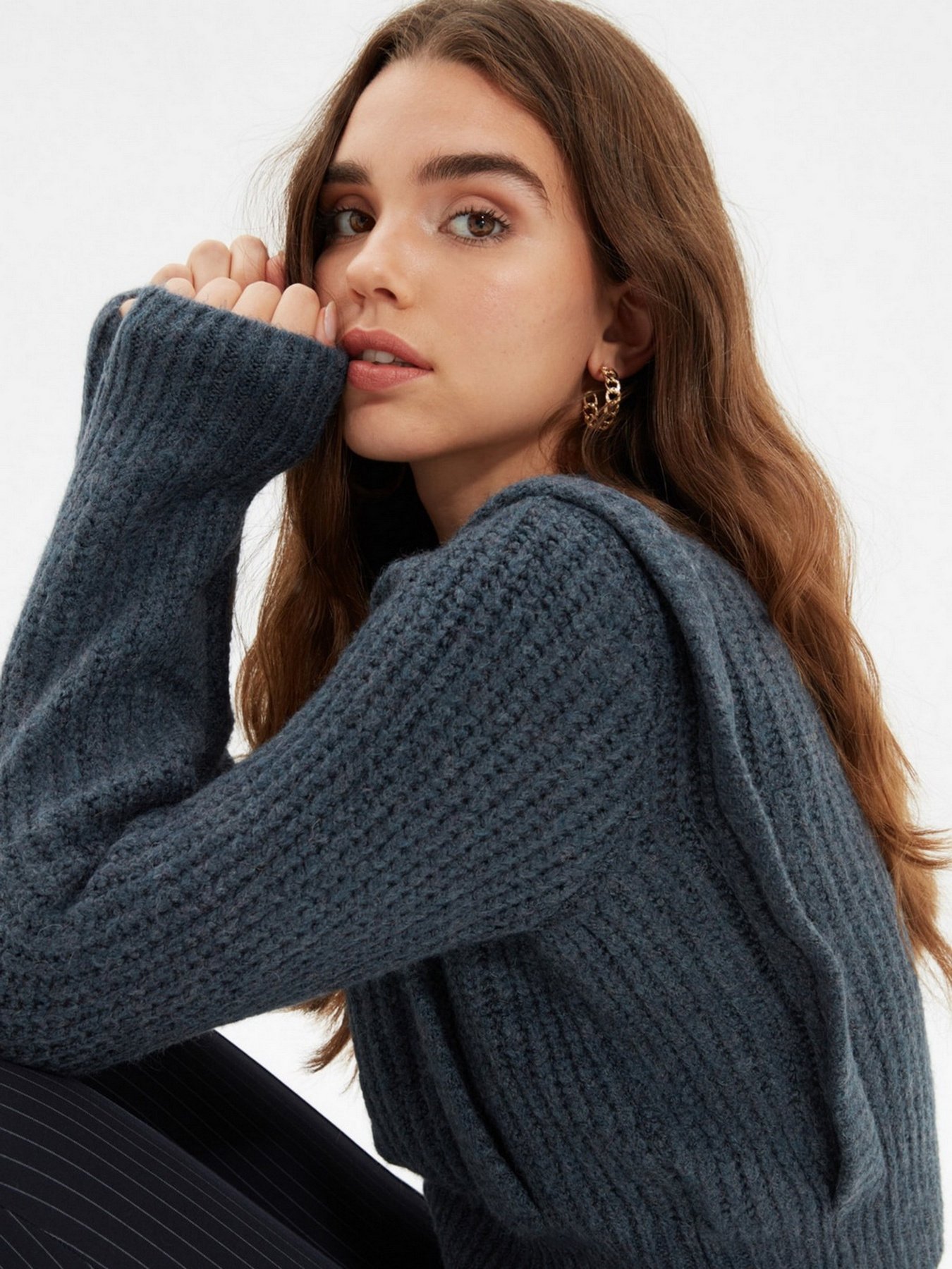 Свитер Trendyol модель TWOAW22KZ0938/Indigo Фото