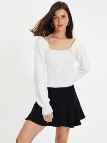 Светр Trendyol модель TWOAW22KZ1248/Ekru Фото