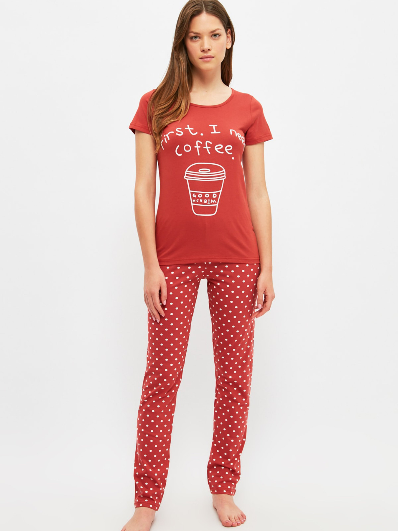 Пижама Trendyol модель THMSS21PT1502/Kirmizi Фото
