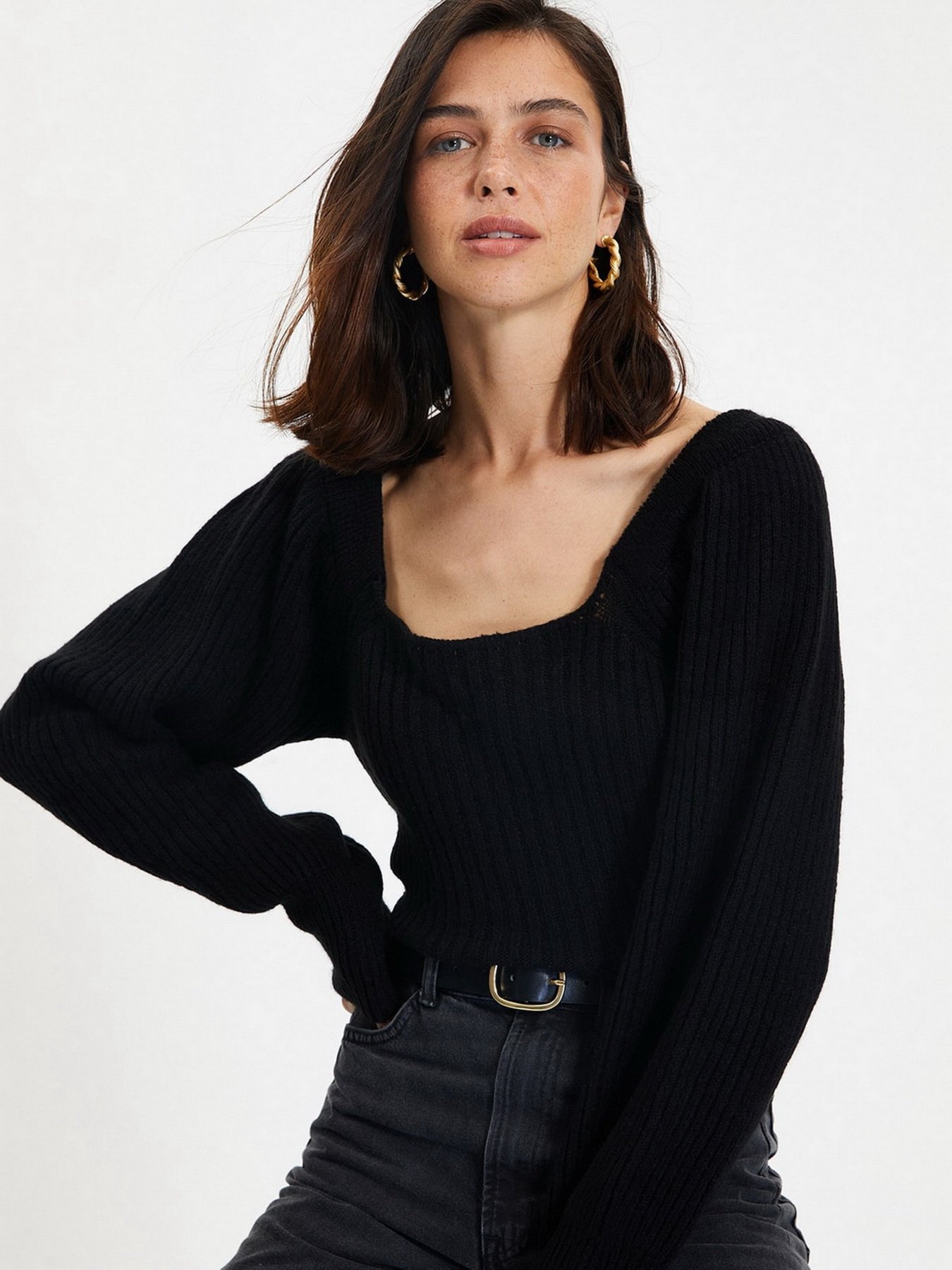 Свитер Trendyol модель TWOAW22KZ1248/Siyah Фото