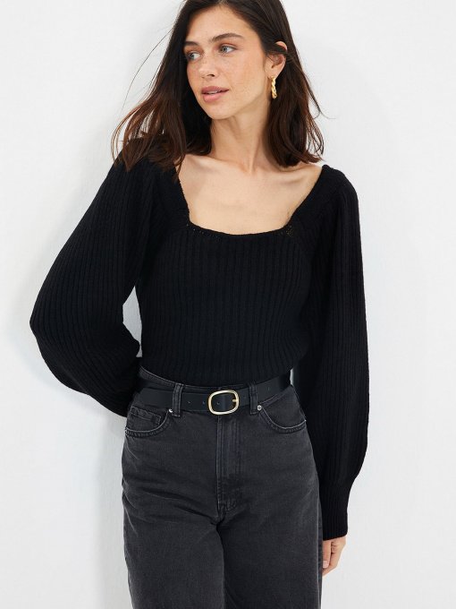 Свитер Trendyol модель TWOAW22KZ1248/Siyah Фото