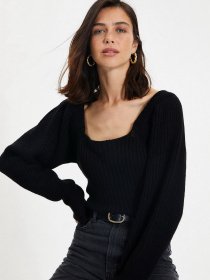 Светр Trendyol модель TWOAW22KZ1248/Siyah Светр Trendyol модель TWOAW22KZ1248/Siyah Фото