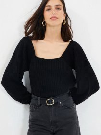 Светр Trendyol модель TWOAW22KZ1248/Siyah Светр Trendyol модель TWOAW22KZ1248/Siyah Фото