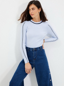 Лонгслів Trendyol модель TWOAW22KZ1518/Acik Mavi Фото