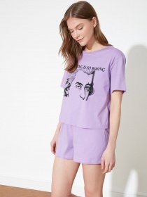 Пижама Trendyol модель THMSS21PT0711/Lila Фото