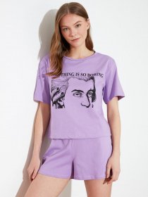 Пижама Trendyol модель THMSS21PT0711/Lila Фото