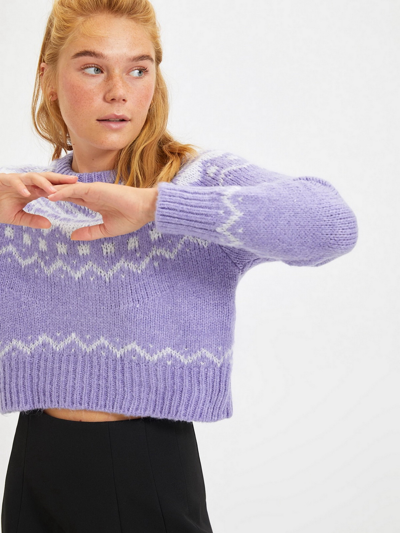 Свитер Trendyol модель TWOAW22KZ1536/Lila Фото