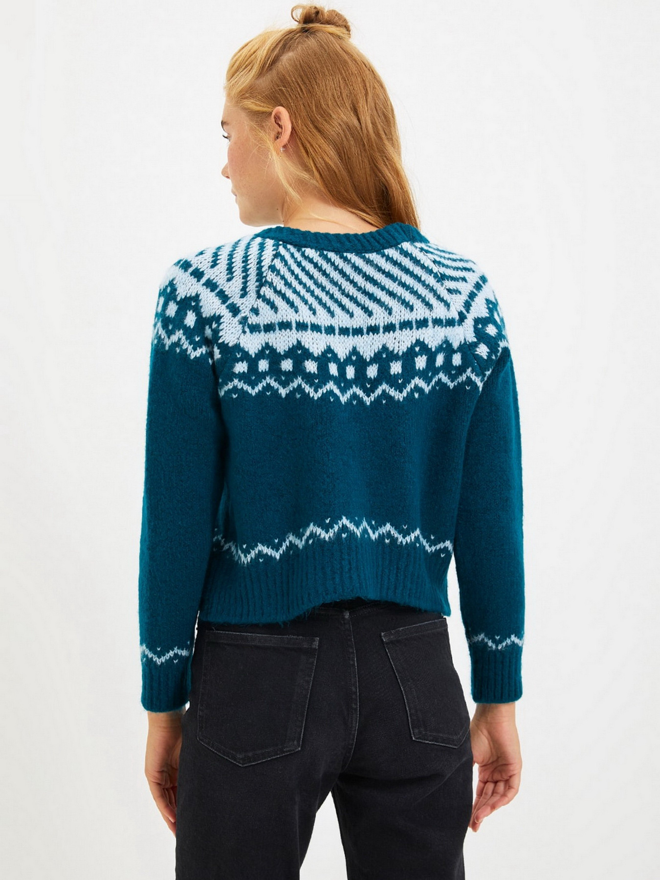 Свитер Trendyol модель TWOAW22KZ1536/Petrol Фото