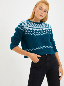 Свитер Trendyol модель TWOAW22KZ1536/Petrol Фото