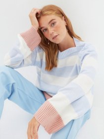 Светр Trendyol модель TWOAW22KZ1706/Acik Mavi Фото