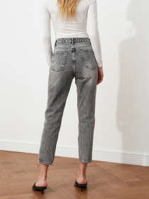 Джинси мом Trendyol Mom модель TWOSS21JE0016/Gri Фото