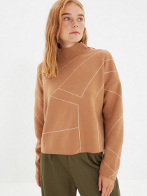 Свитер Trendyol модель TWOAW22KZ1784/Camel Свитер Trendyol модель TWOAW22KZ1784/Camel Фото