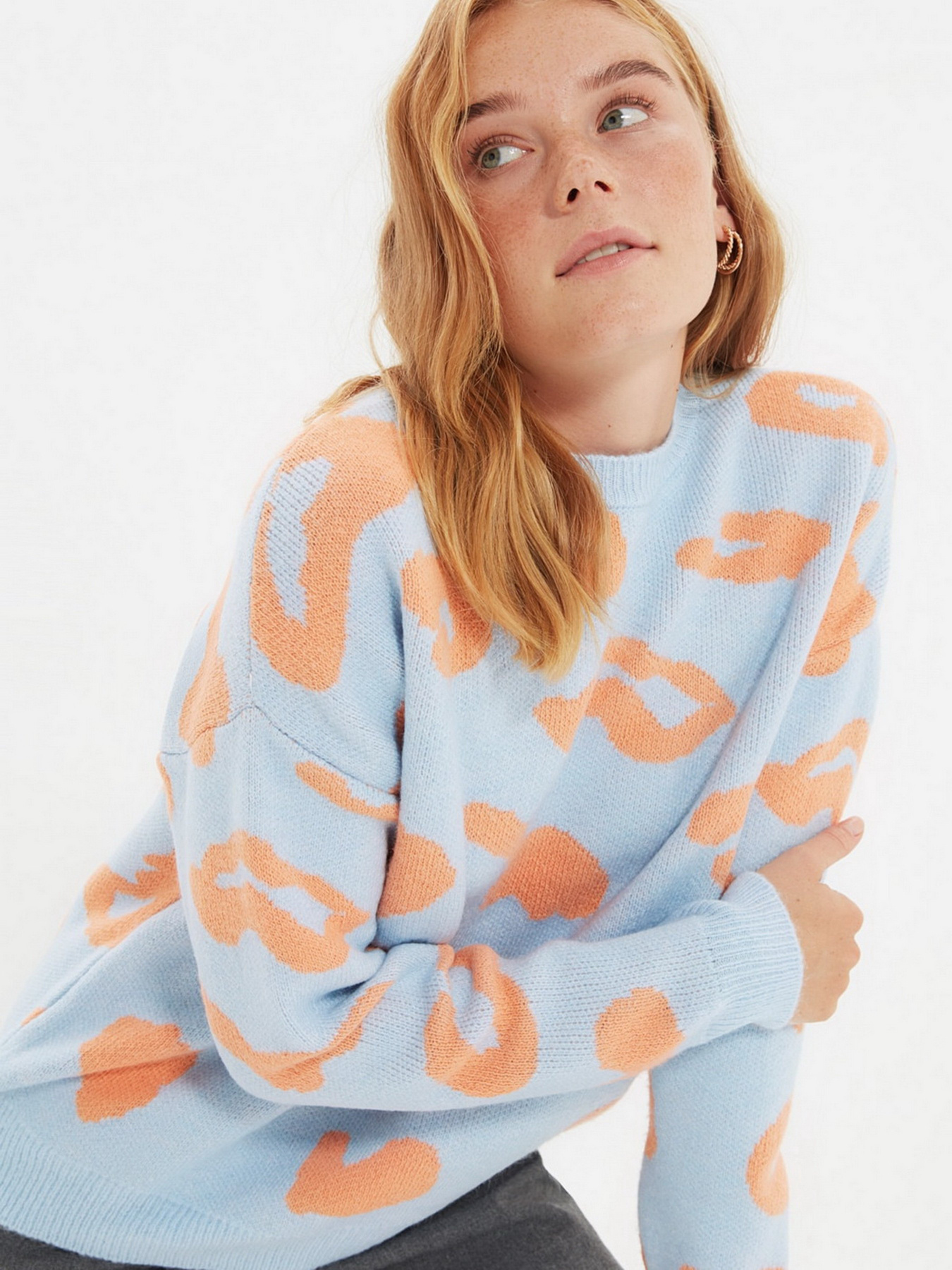 Свитер Trendyol модель TWOAW22KZ1797/Acik Mavi Фото