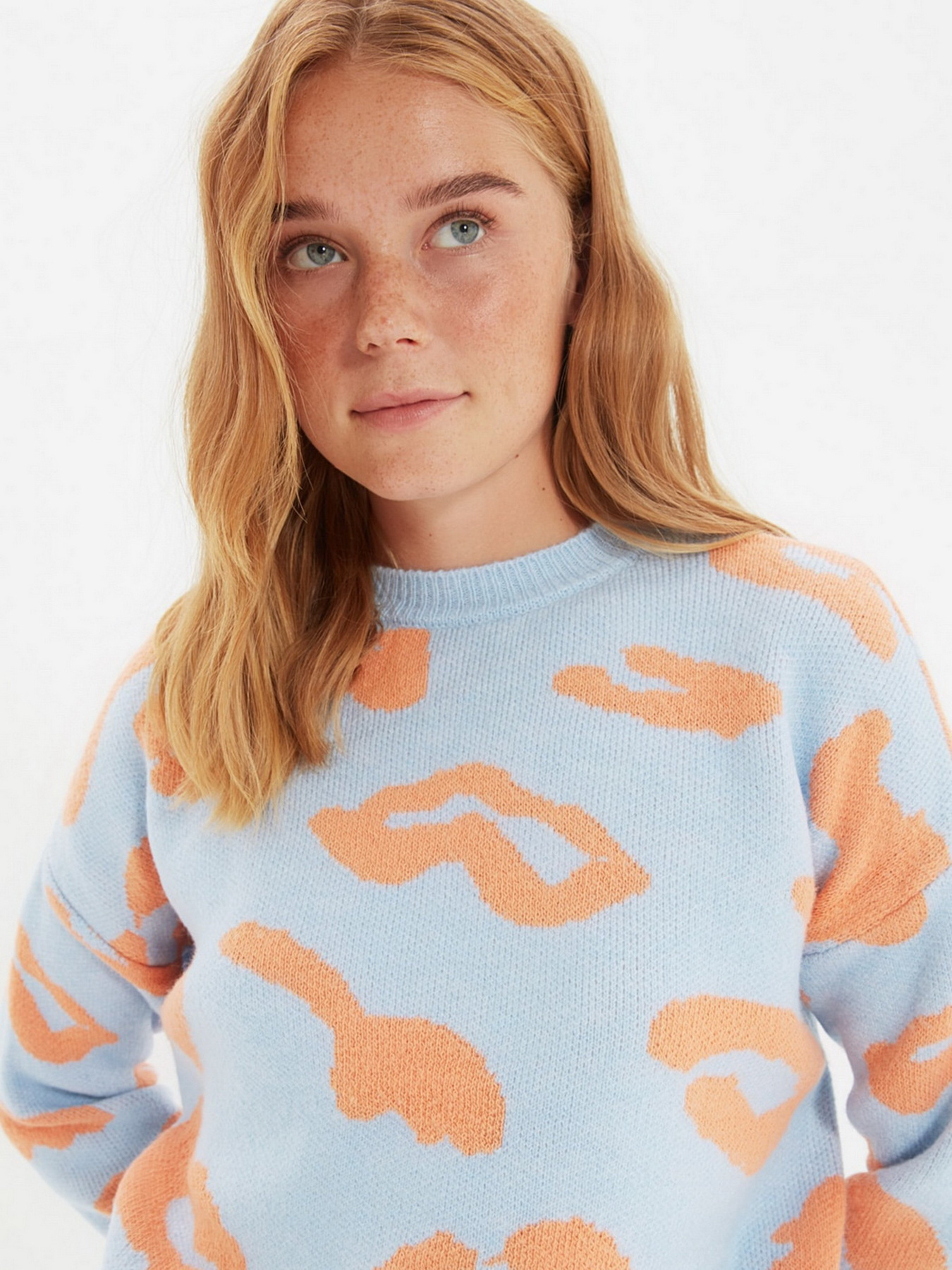 Свитер Trendyol модель TWOAW22KZ1797/Acik Mavi Фото