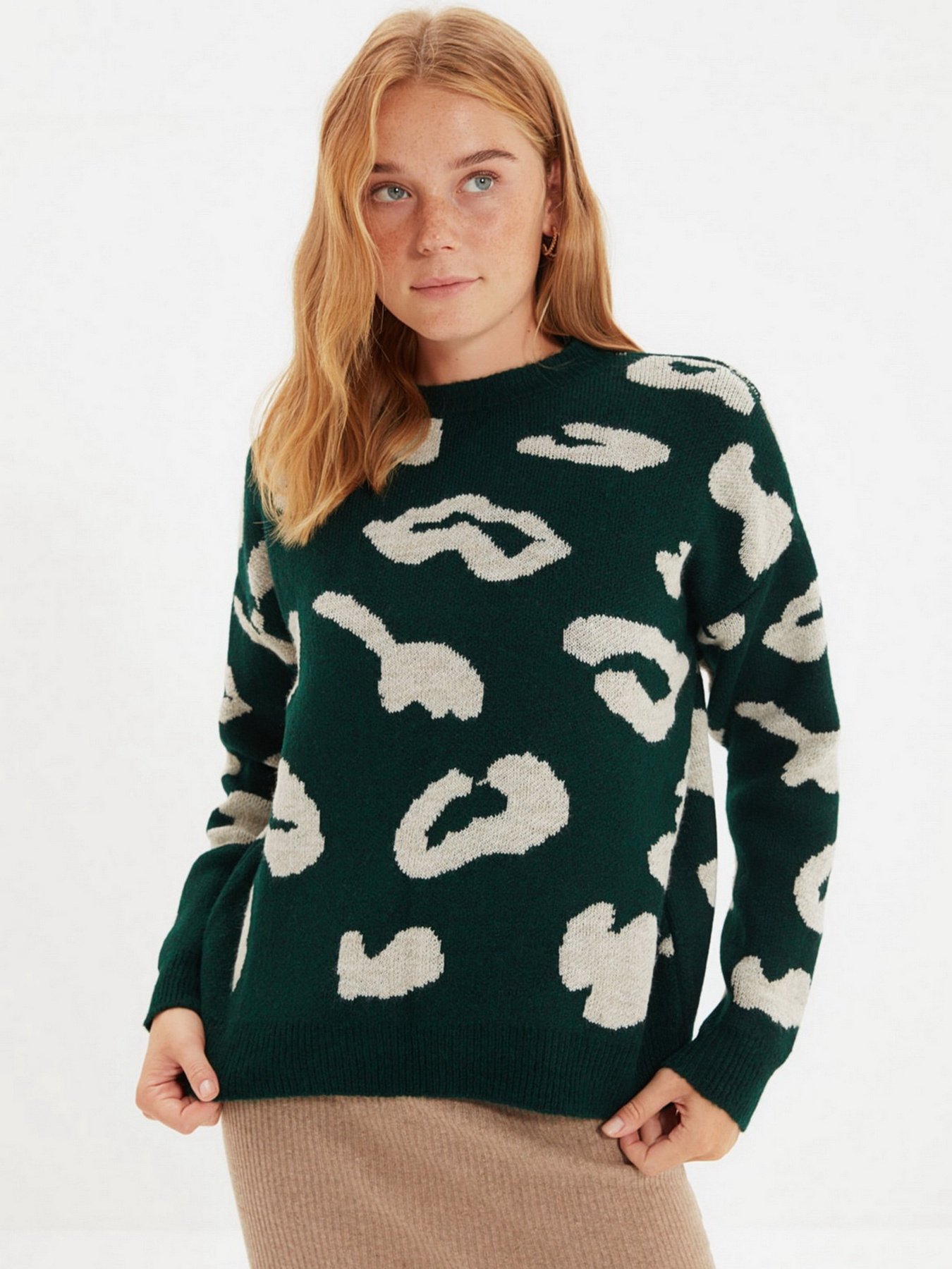 Свитер Trendyol модель TWOAW22KZ1797/Zumrut Yesili Фото