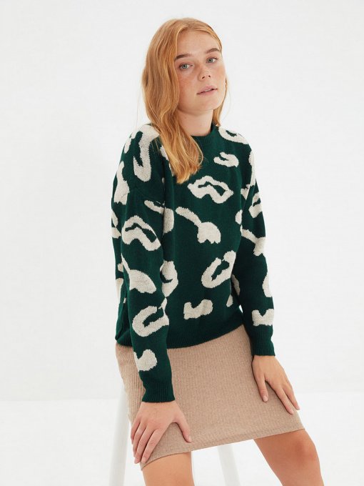 Свитер Trendyol модель TWOAW22KZ1797/Zumrut Yesili Фото