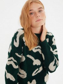Свитер Trendyol модель TWOAW22KZ1797/Zumrut Yesili Фото