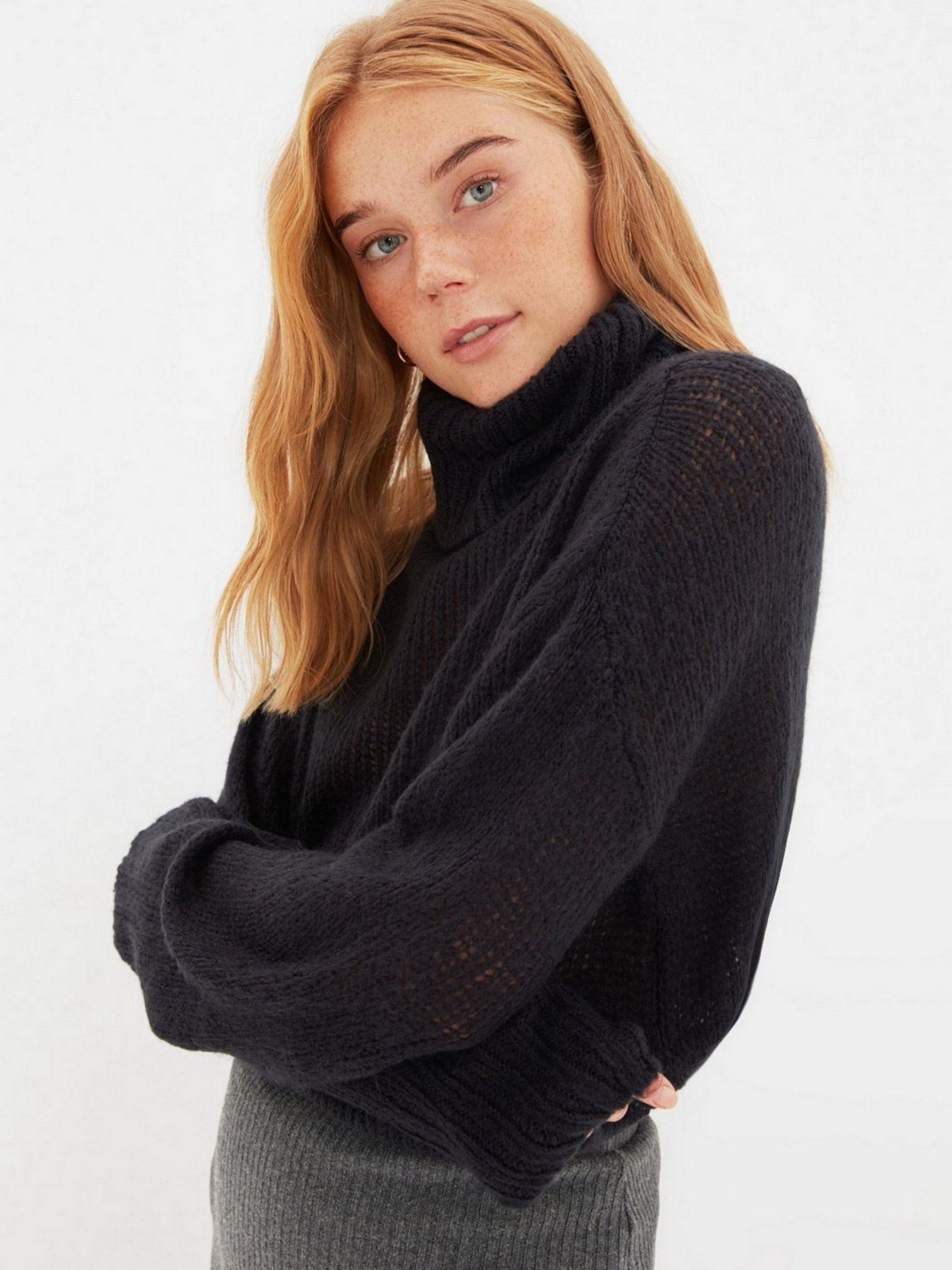 Свитер Trendyol модель TWOAW22KZ1953/Lacivert Фото