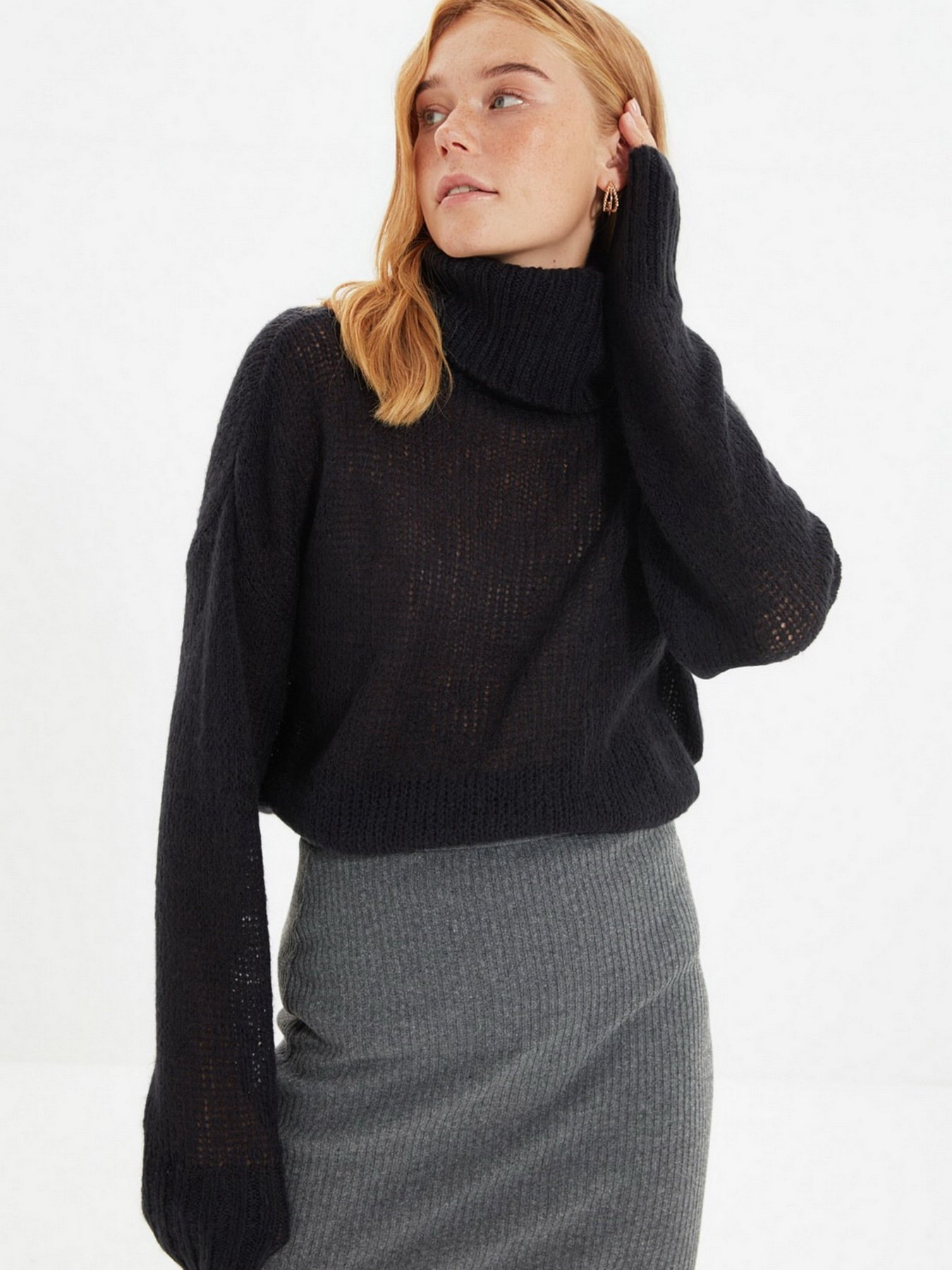 Свитер Trendyol модель TWOAW22KZ1953/Lacivert Фото