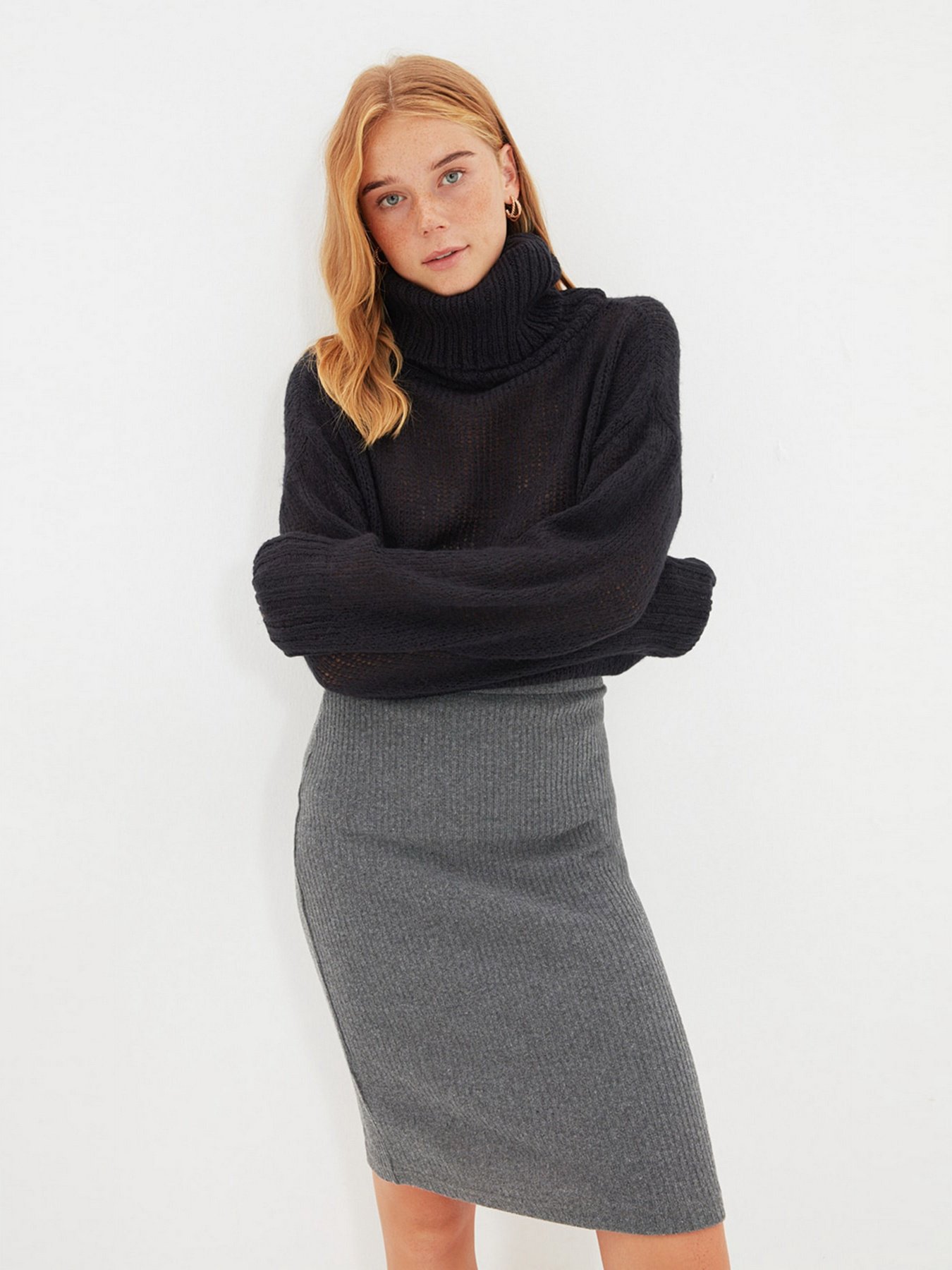 Свитер Trendyol модель TWOAW22KZ1953/Lacivert Фото