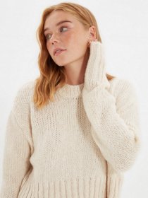 Свитер Trendyol модель TWOAW22KZ2237/Ekru Фото