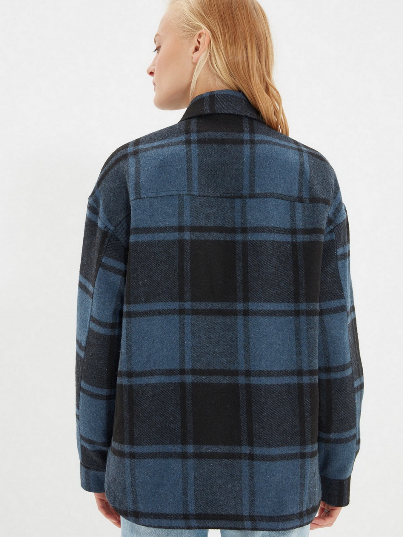 Куртка-рубашка Trendyol модель TWOAW22MO0355/Lacivert Фото