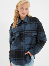 Куртка-рубашка Trendyol модель TWOAW22MO0355/Lacivert Фото