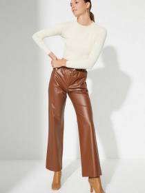 Брюки повседневные Trendyol модель TWOAW22PL0008/Camel Фото