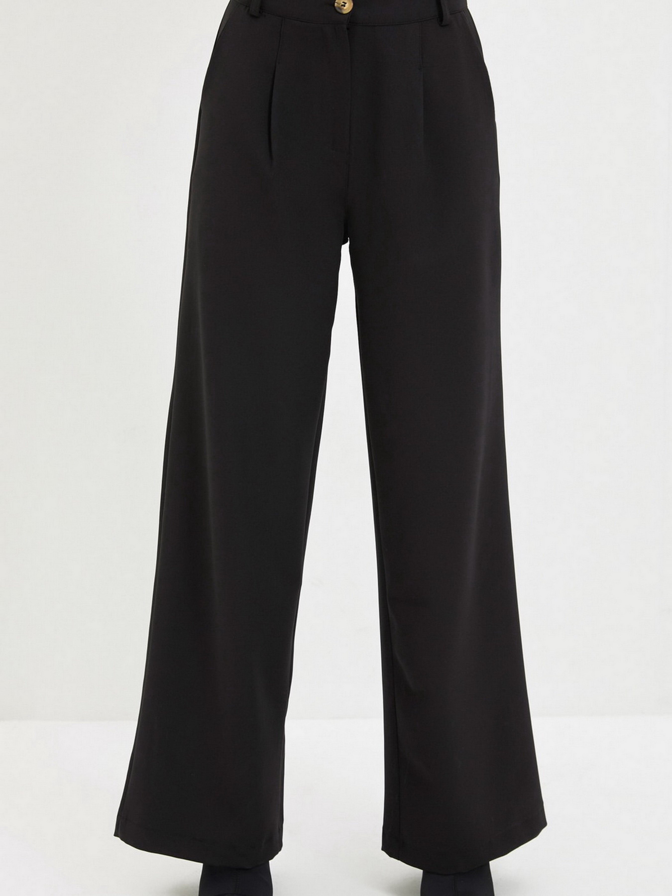 Штани класичні Trendyol модель TWOAW22PL0154/Siyah Фото