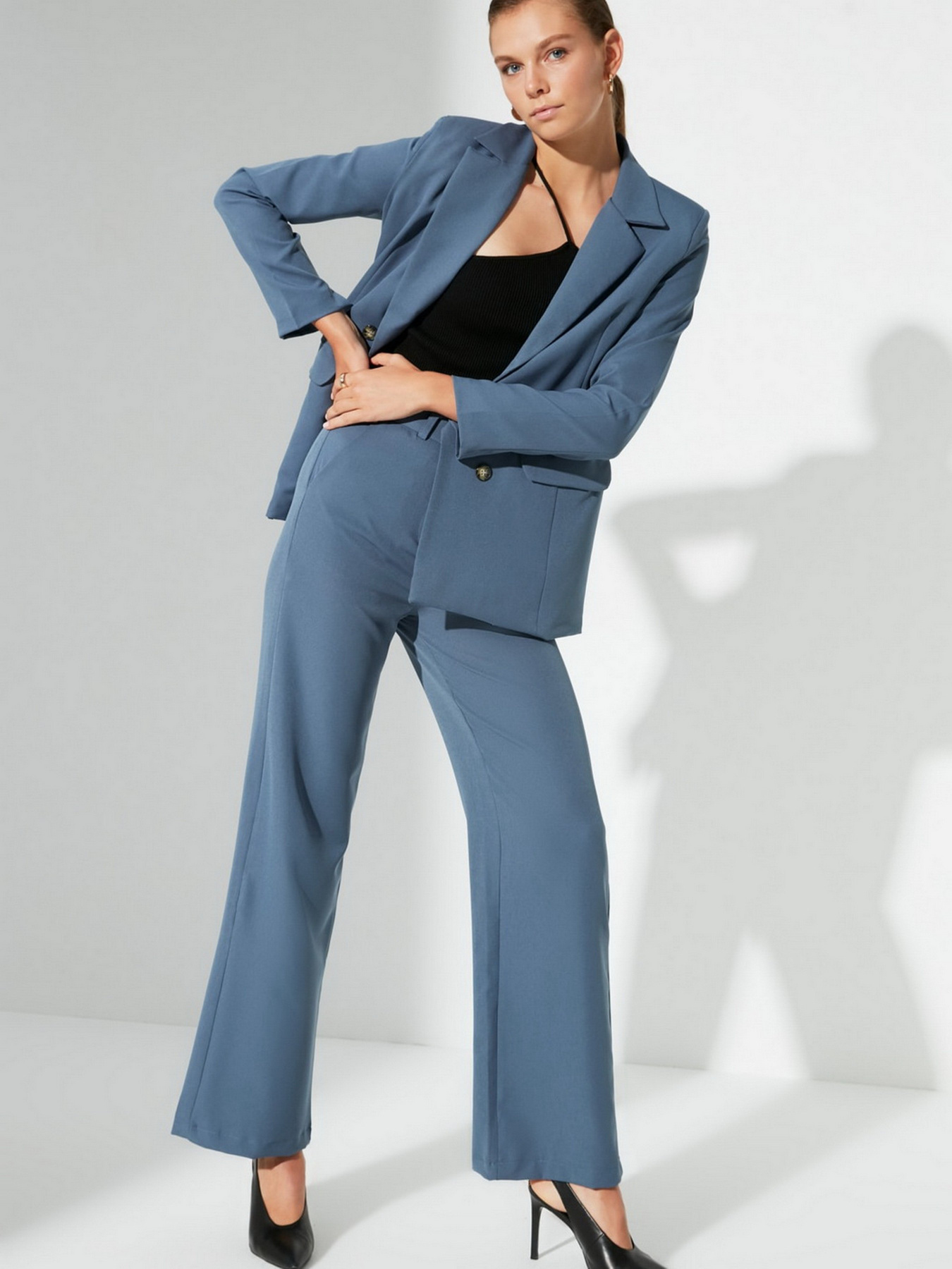 Палаццо Trendyol модель TWOAW22PL0167/Mavi Фото