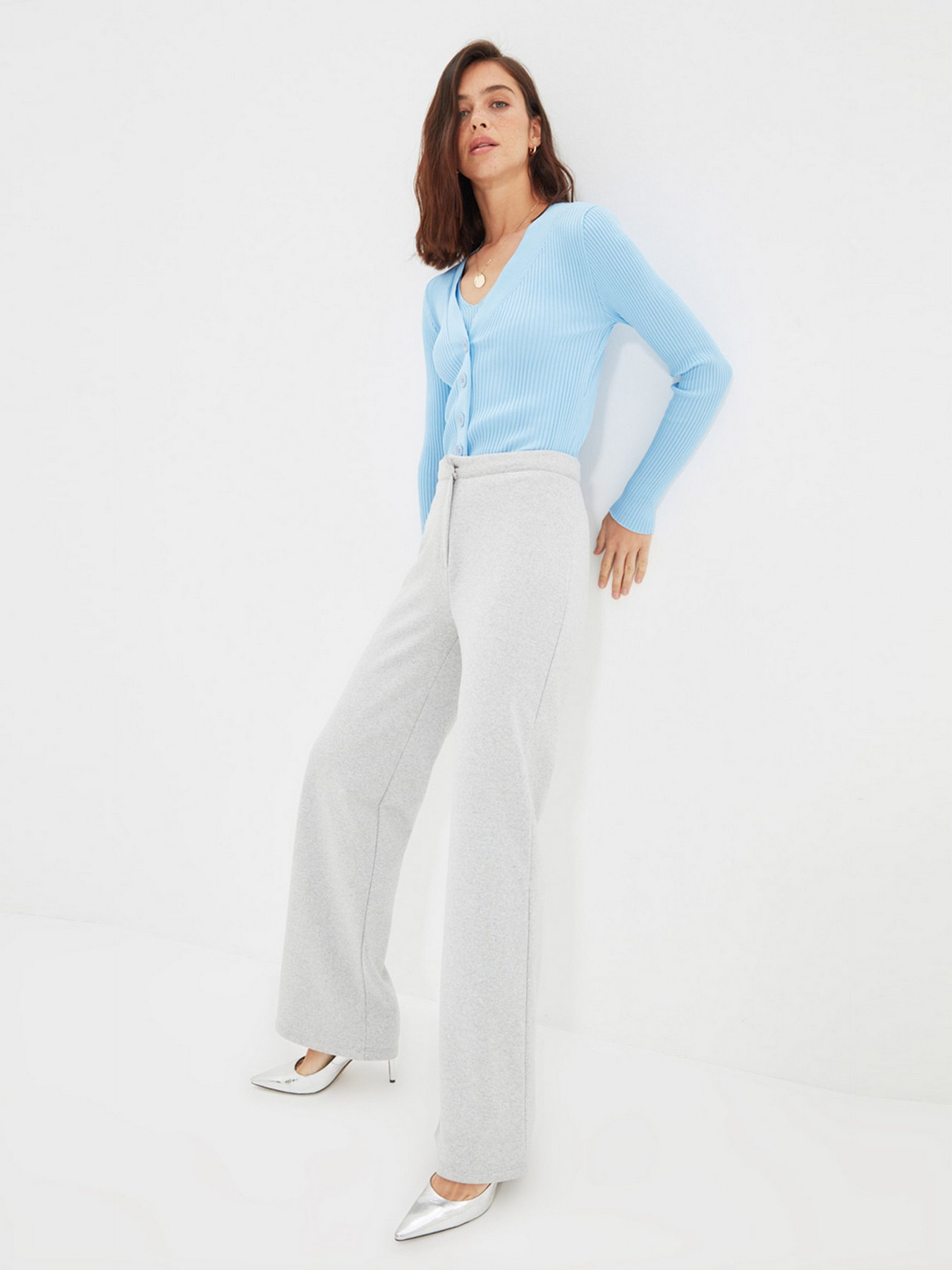 Штани повсякденні Trendyol модель TWOAW22PL0176/Gri Фото