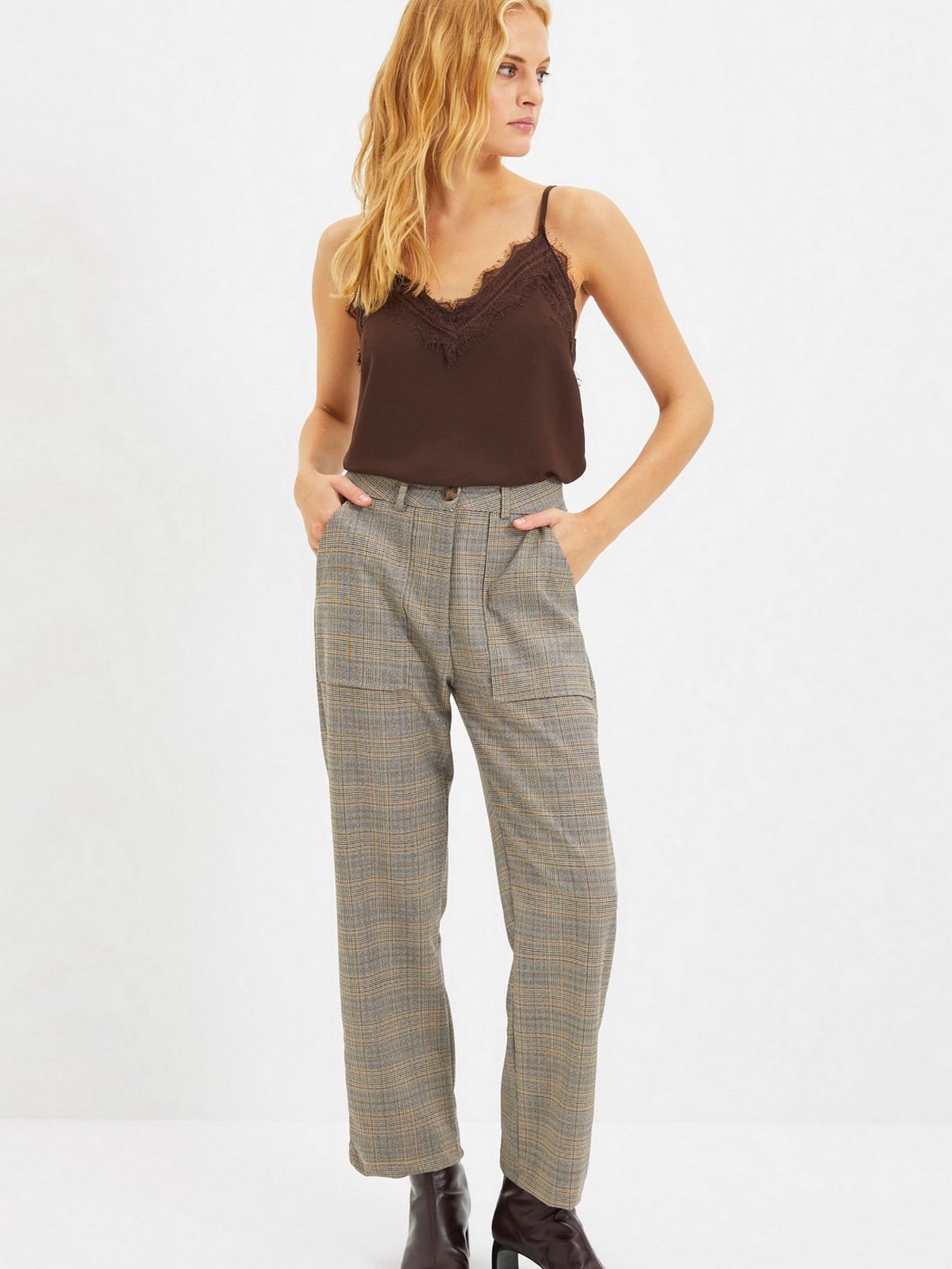 Повсякденні штани Trendyol модель TWOAW22PL0179/Gri Фото