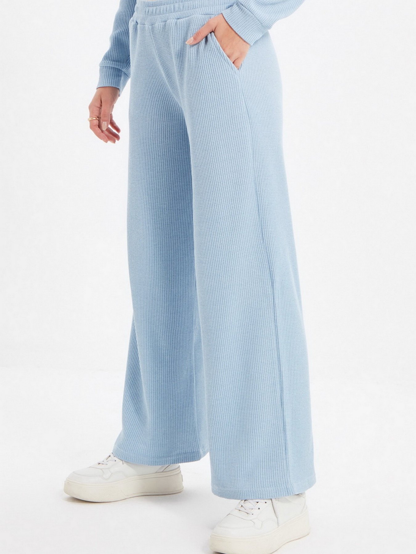 Брюки палаццо Trendyol модель TWOAW22PL0453/Acik Mavi Фото