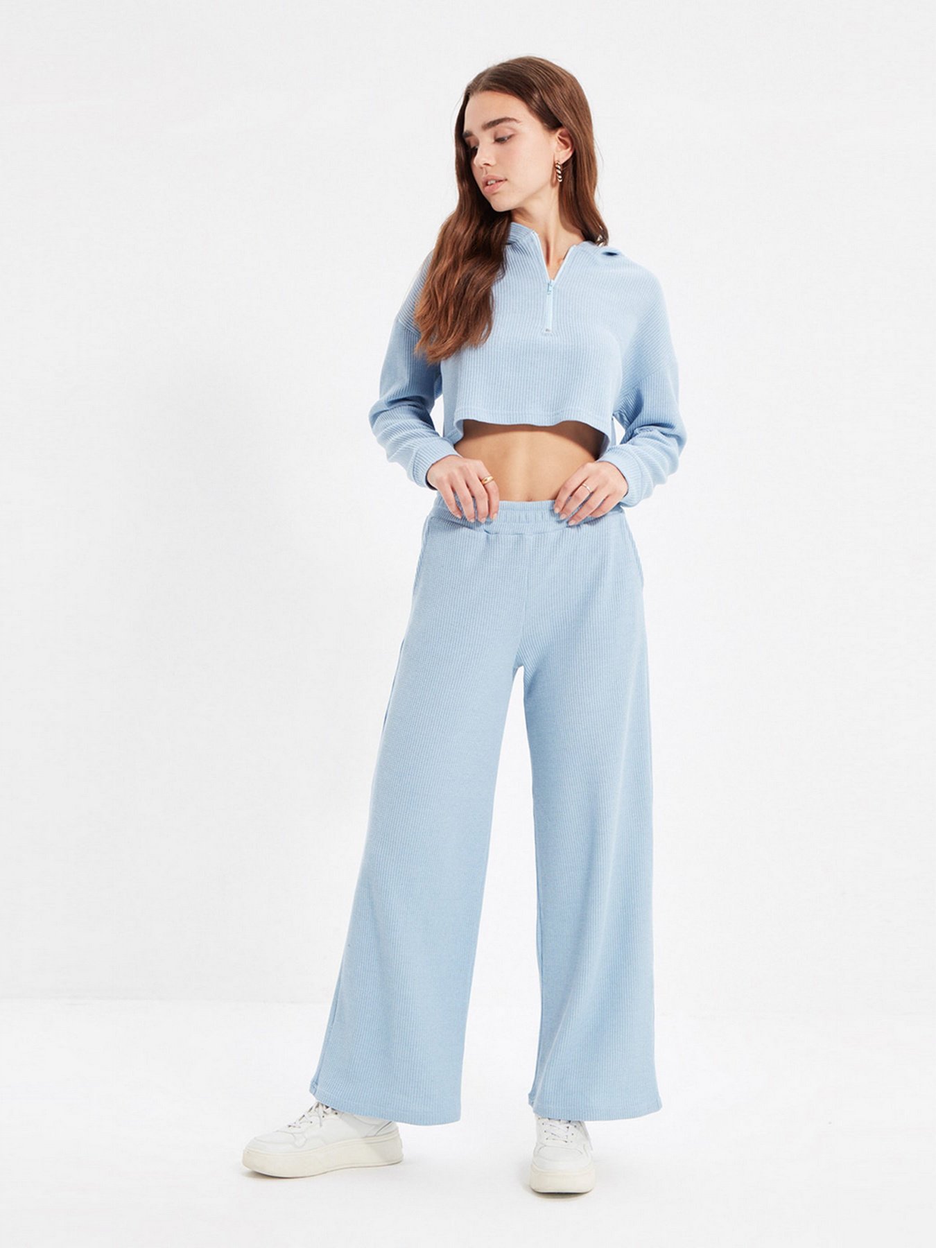 Палаццо Trendyol модель TWOAW22PL0453/Acik Mavi Фото