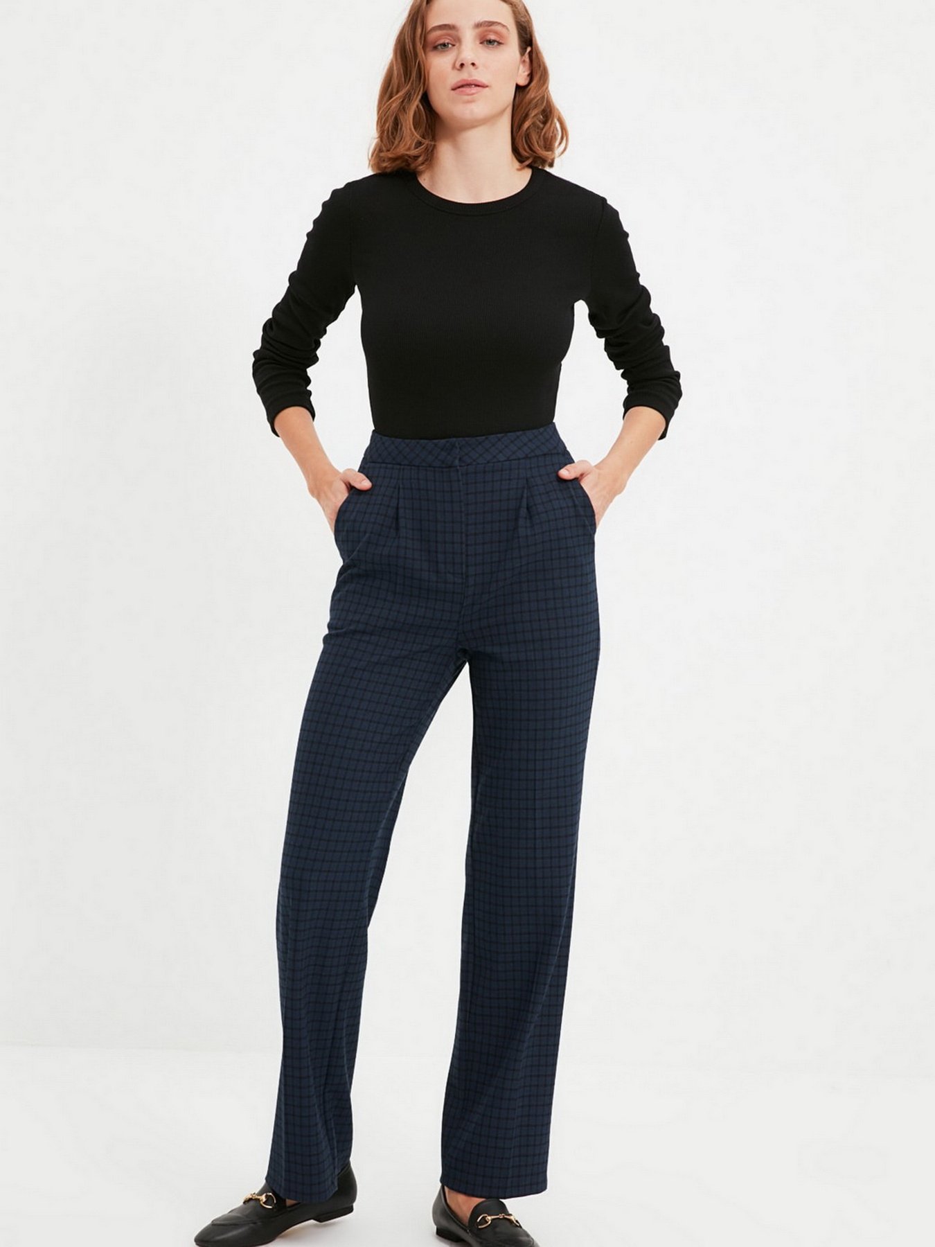 Класичні штани Trendyol модель TWOAW22PL0575/cok Renkli Фото