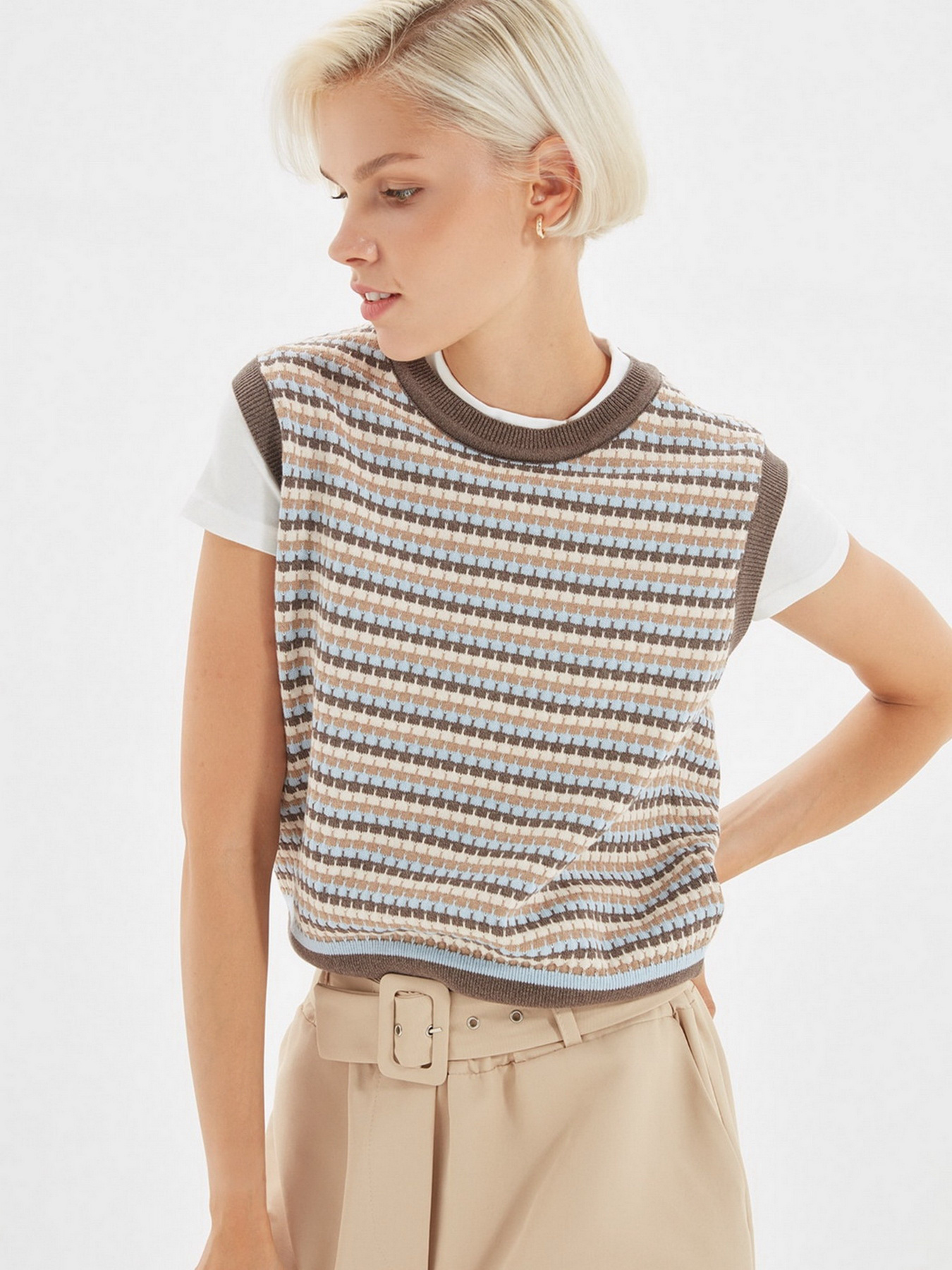 Жилет Trendyol модель TWOAW22SV0017/Kahverengi Фото