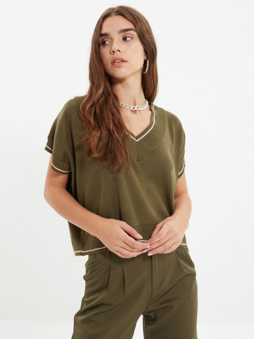 Жилет Trendyol модель TWOAW22SV0055/Haki Фото