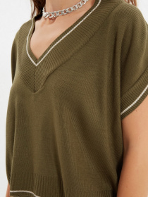 Жилет Trendyol модель TWOAW22SV0055/Haki Жилет Trendyol модель TWOAW22SV0055/Haki Фото